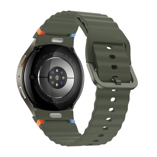 Bandz Samsung Galaxy Watch 6 Classic - 47mm Wave Strap 'Easy Fit' (Green)