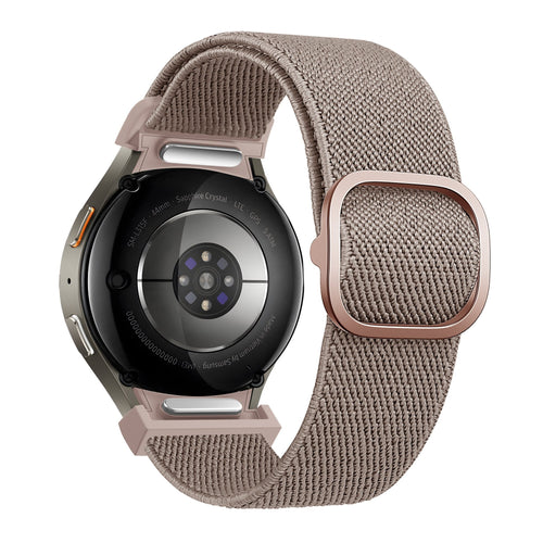 Bandz Samsung Galaxy Watch 4 Classic 46mm Elastic Strap 'Easy Fit' (Milk Tea)