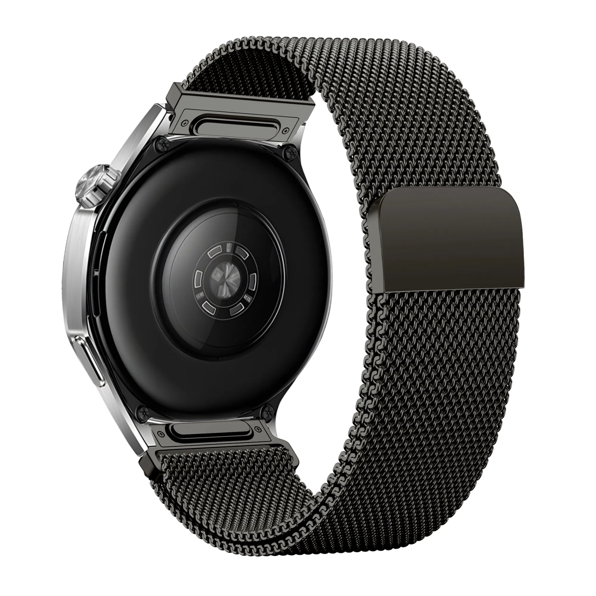 Bandz Huawei Watch GT 3 Pro - 46mm 'One Push' Milanese Strap (Titanium Grey)