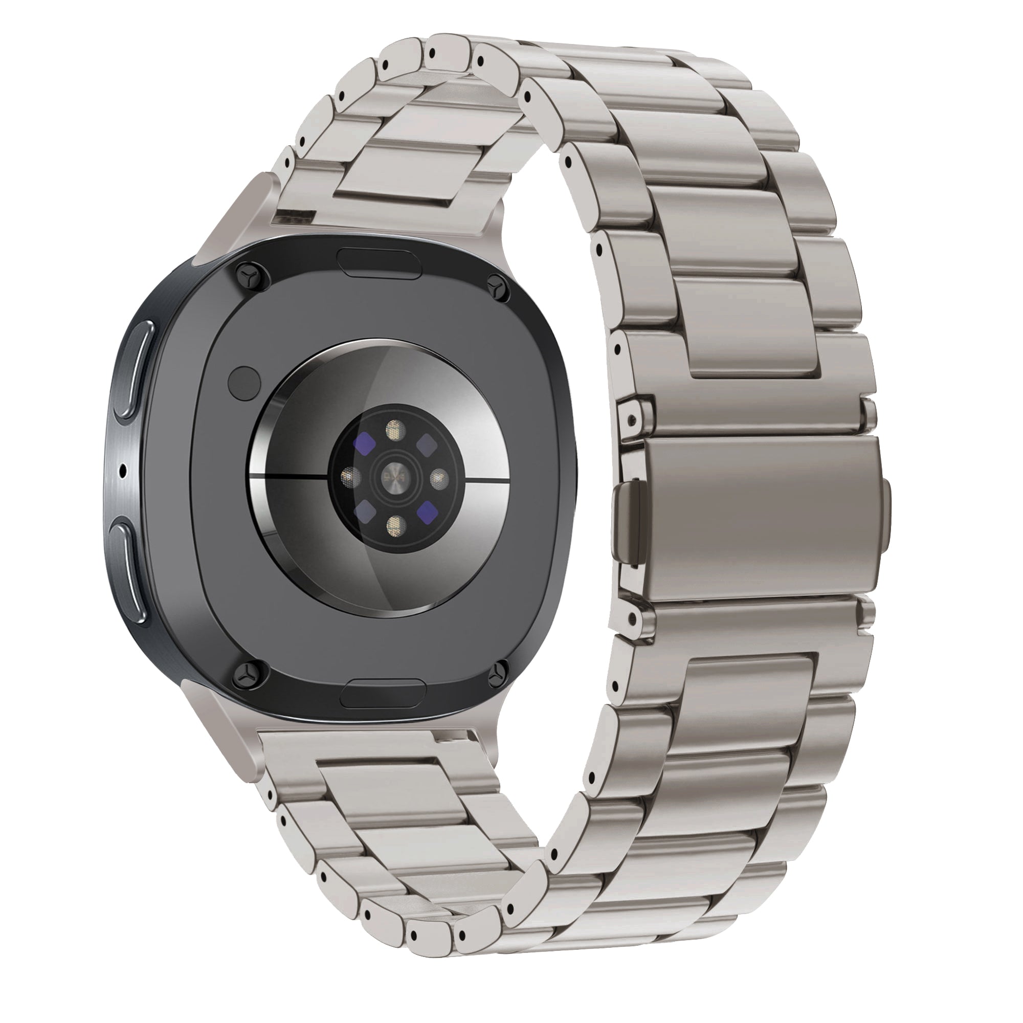 Bandz Samsung Galaxy Watch 8 - 44mm Steel Strap 'Classic' (Titanium)