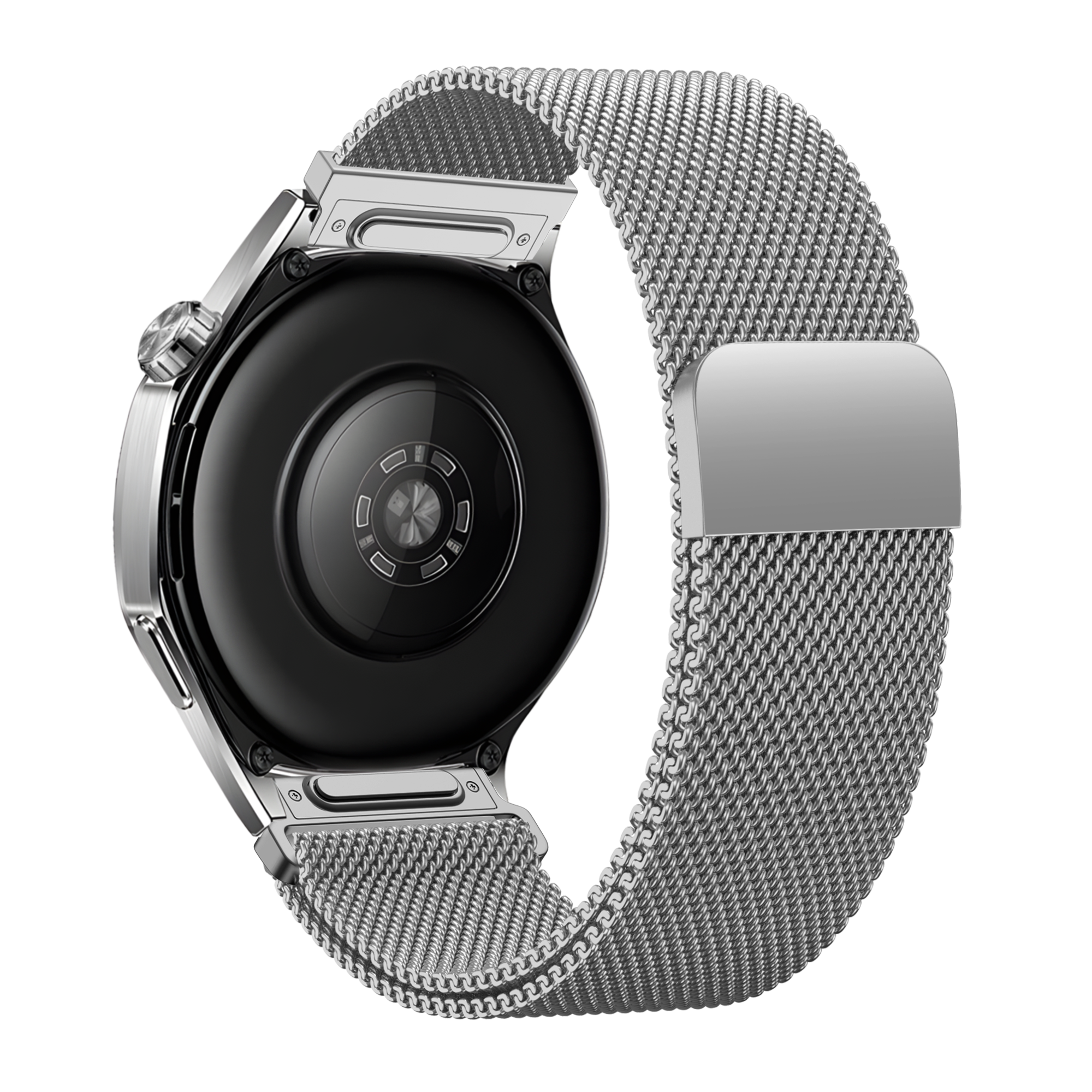 Bandz Xiaomi Mi Watch 'One Push' Milanese Strap (Silver)