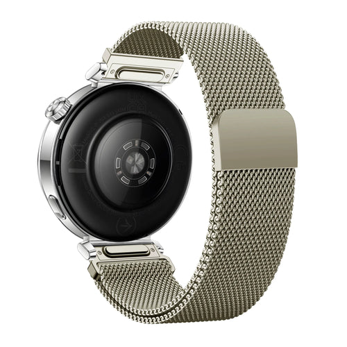 Bandz Huawei Watch GT 5 Pro - 42mm Milanese Strap 'Easy fit' (Starlight)
