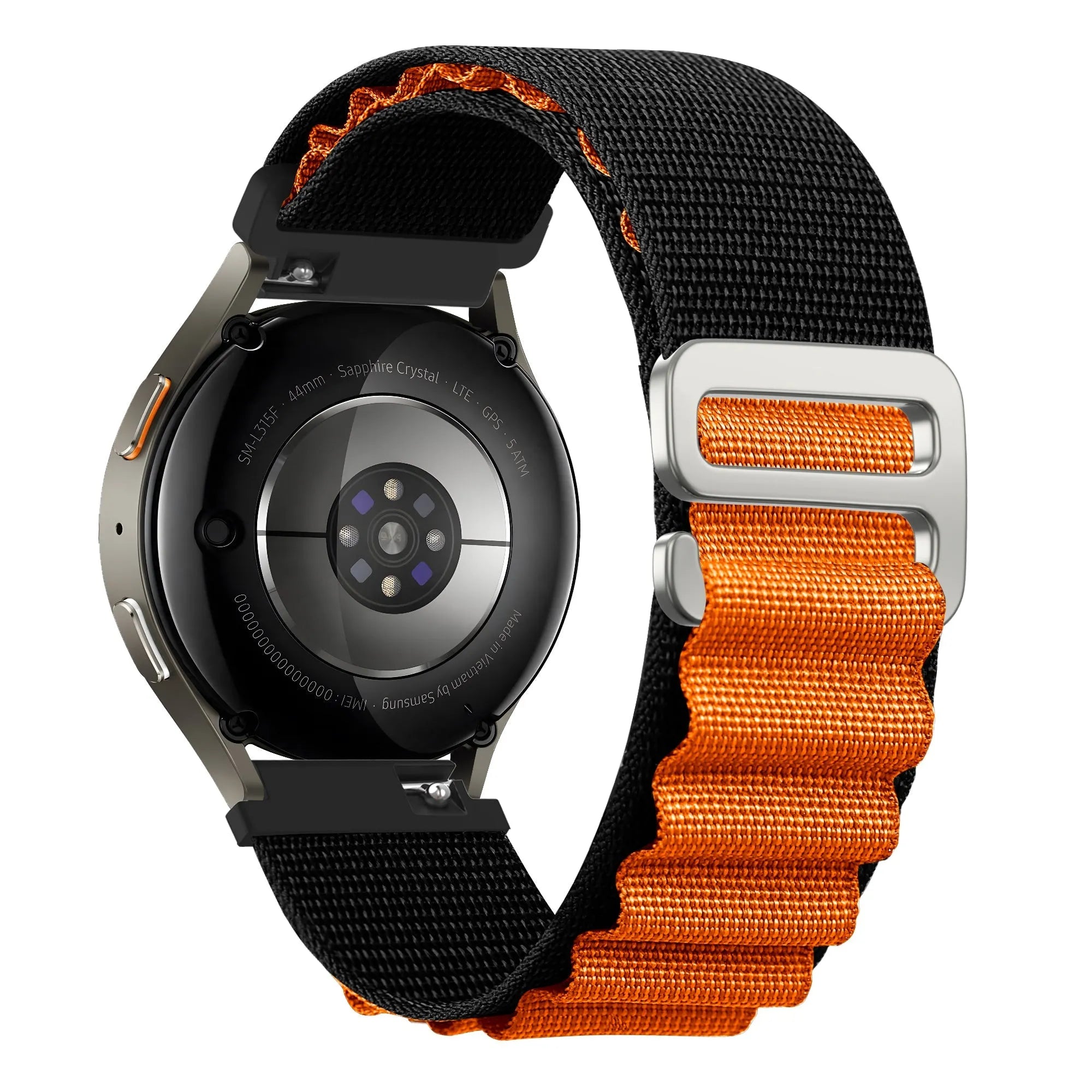 Bandz Gard Pro Health Smartwatch 3 - 41mm Alpine Strap (Black/Orange)