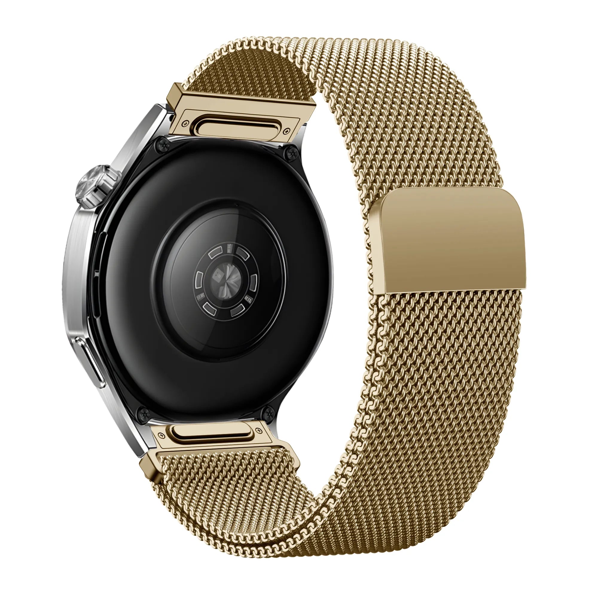Bandz Huawei Watch GT 2 42mm Milanese Strap 'Easy fit' (Gold)