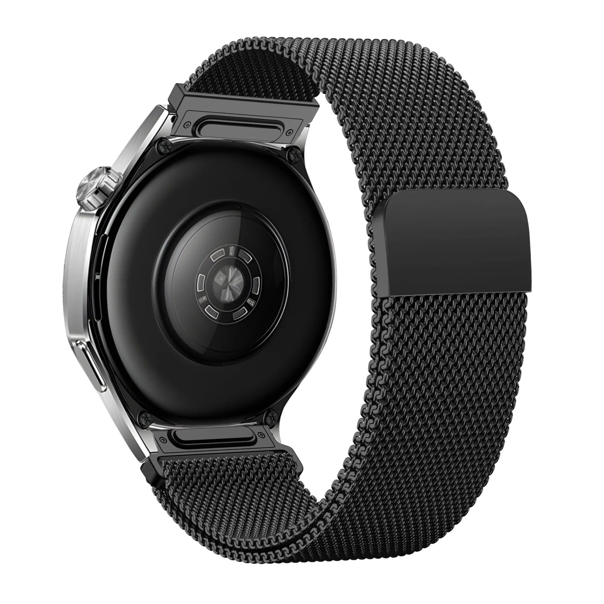 Bandz Huawei Watch GT 6 - 46mm 'One Push' Milanese Strap (Black)