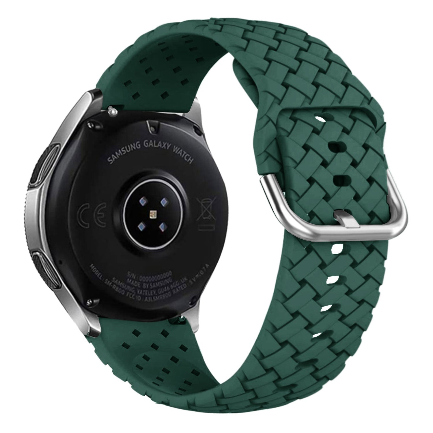 Withings Steel HR - 40mm Braided Silicone Strap (Dark Green)