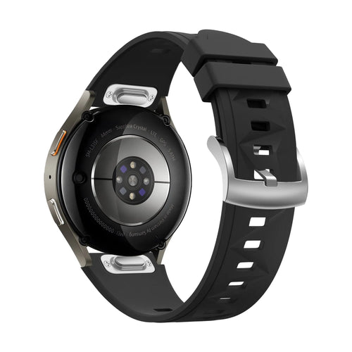 Bandz Fossil Gen 6 - 42mm Silicone Strap 'Easy Fit' (Black)