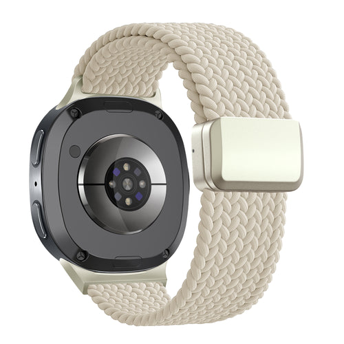 Bandz Samsung Galaxy Watch 9 - 44mm Magnetic Braided Strap (Starlight)