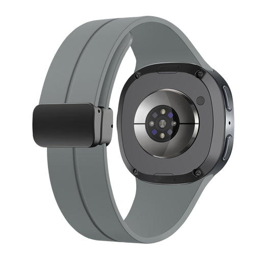 Samsung Galaxy Watch 8 Classic D-Buckle Silicone Strap (Dark Grey)