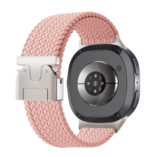Samsung Galaxy Watch 8 Classic Braided Strap with P-Buckle (Pink)