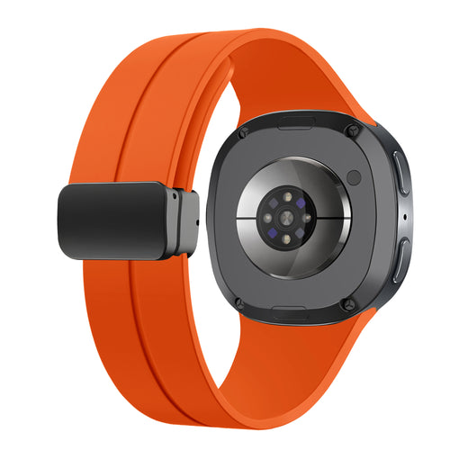 Samsung Galaxy Watch 8 Classic D-Buckle Silicone Strap (Orange)