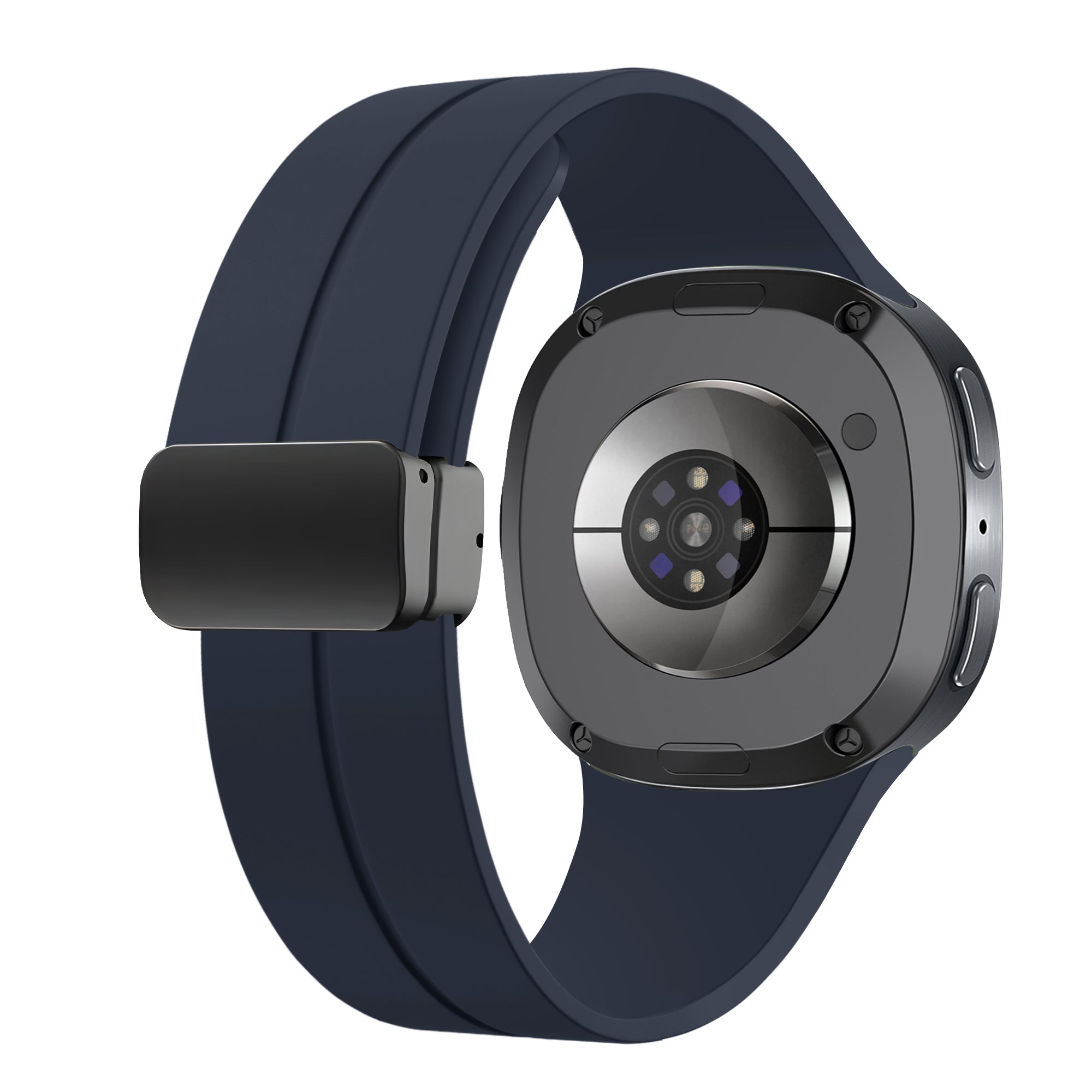 Samsung Galaxy Watch 9 - 40mm D-Buckle Silicone Strap (Dark Blue)