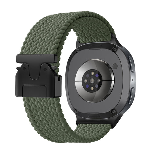 Samsung Galaxy Watch 8 Classic Braided Strap with P-Buckle (Green)