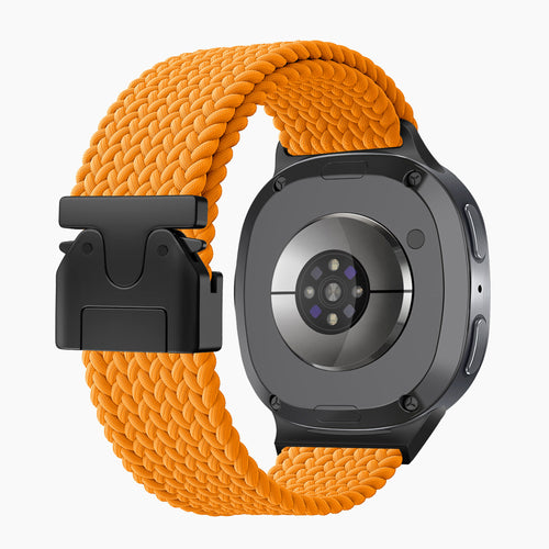 Samsung Galaxy Watch 8 - 40mm Braided Strap with P-Buckle (Orange)