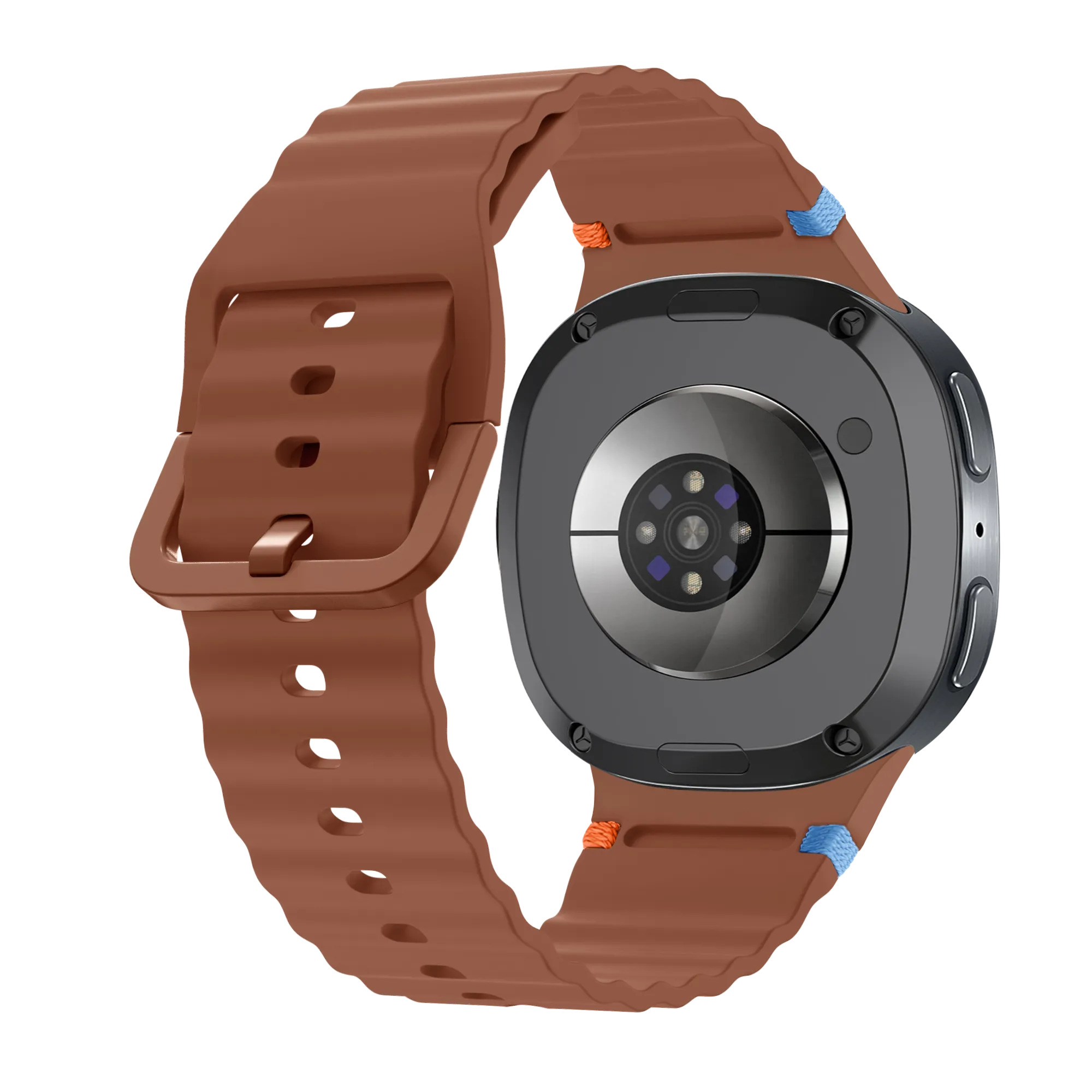 Samsung Galaxy Watch 8 Classic Wave Silicone Strap (Brown)