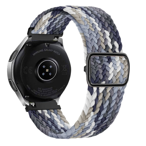 Nylon Adjustable Braided Strap, on a watch, 3/4 rear view