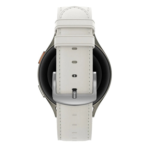 Bandz Fossil Gen 5e - 42mm Leather Strap 'Easy Fit' (White)