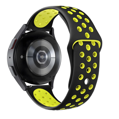 Bandz Amazfit Bip 6 Sport Strap 'Deluxe' (Black/Yellow)