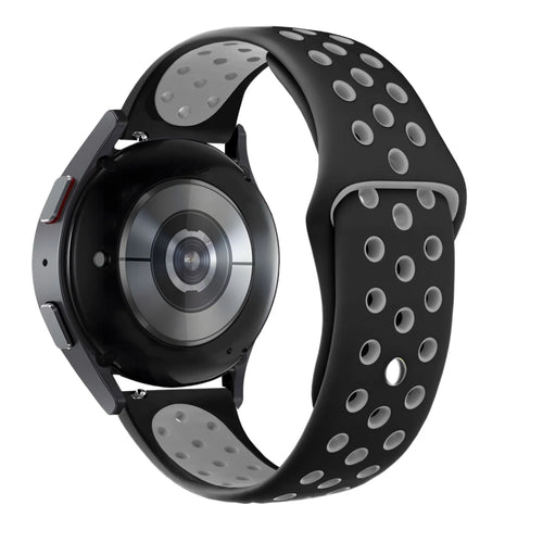 Bandz Pebble Round 2 - 20mm Sport Strap 'Deluxe' (Black/Grey)