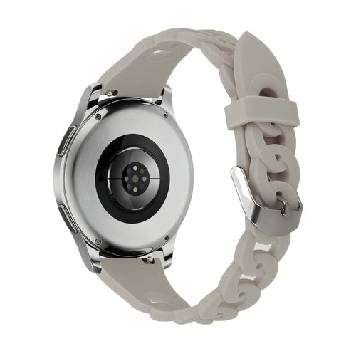 Bandz Xiaomi Amazfit GTS Silicone Strap 'Chains' (Light Grey)