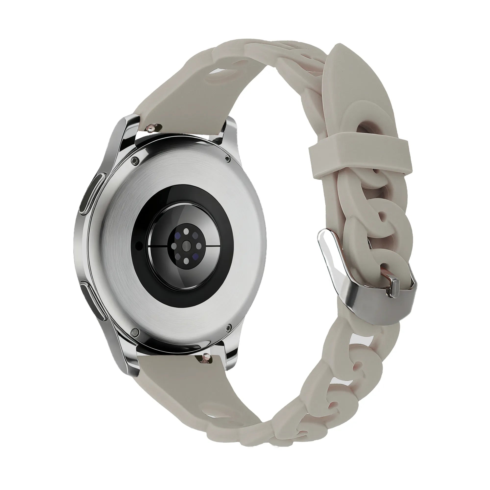 Bandz Xiaomi Amazfit GTS Silicone Strap 'Chains' (Light Grey)