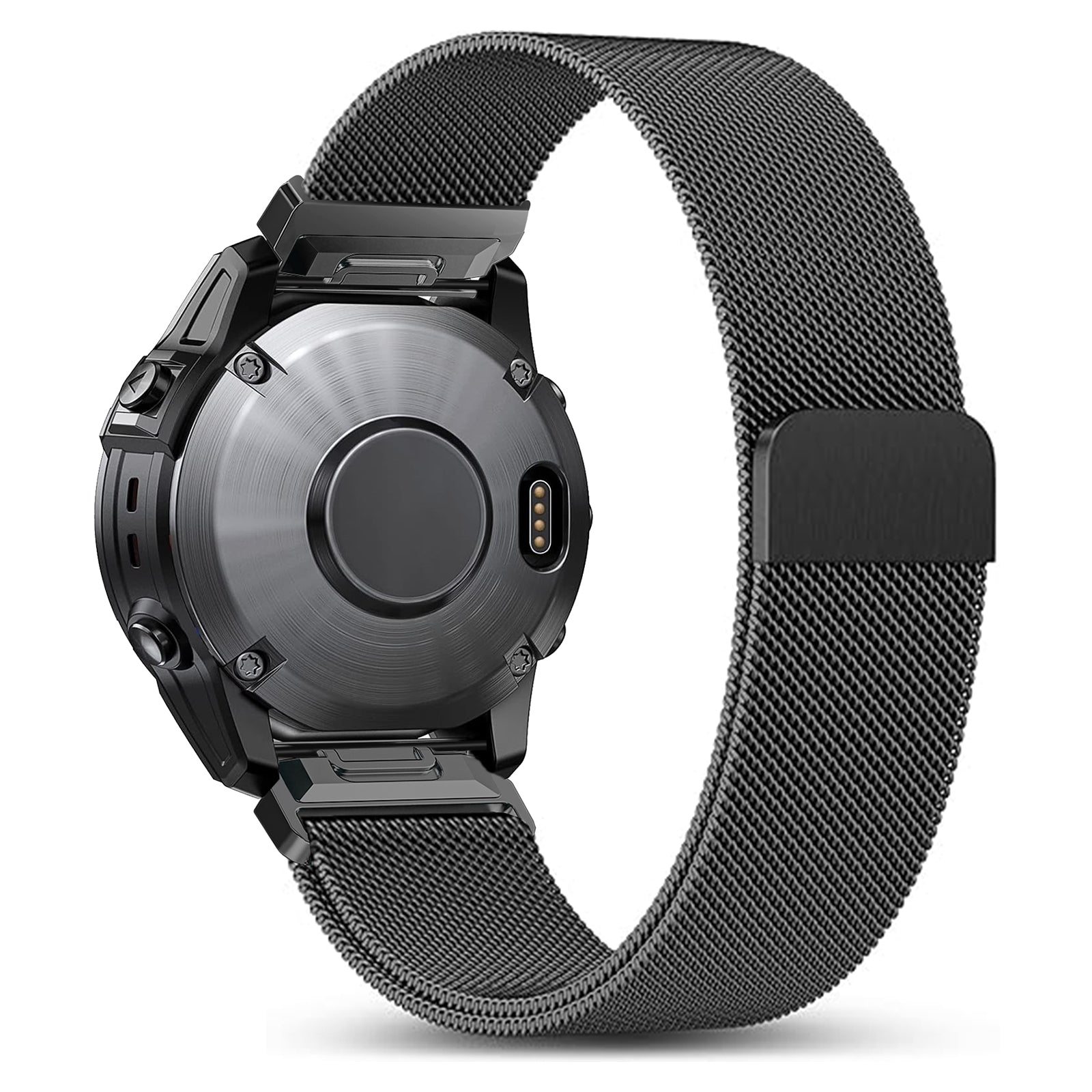Garmin Fenix 5x / 6x Premium Milanese Strap (Black)