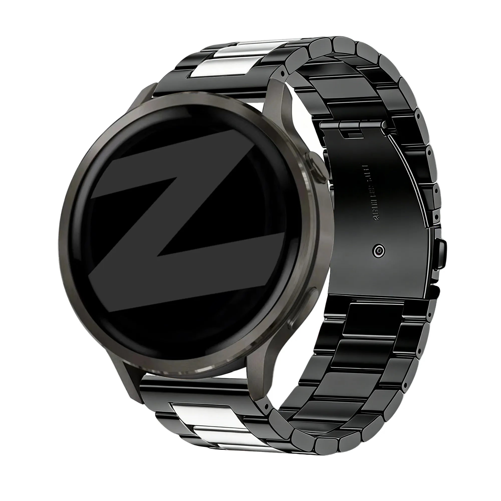 Bandz Garmin Vivoactive 4 Steel Strap 'Classic' (Black/Silver)