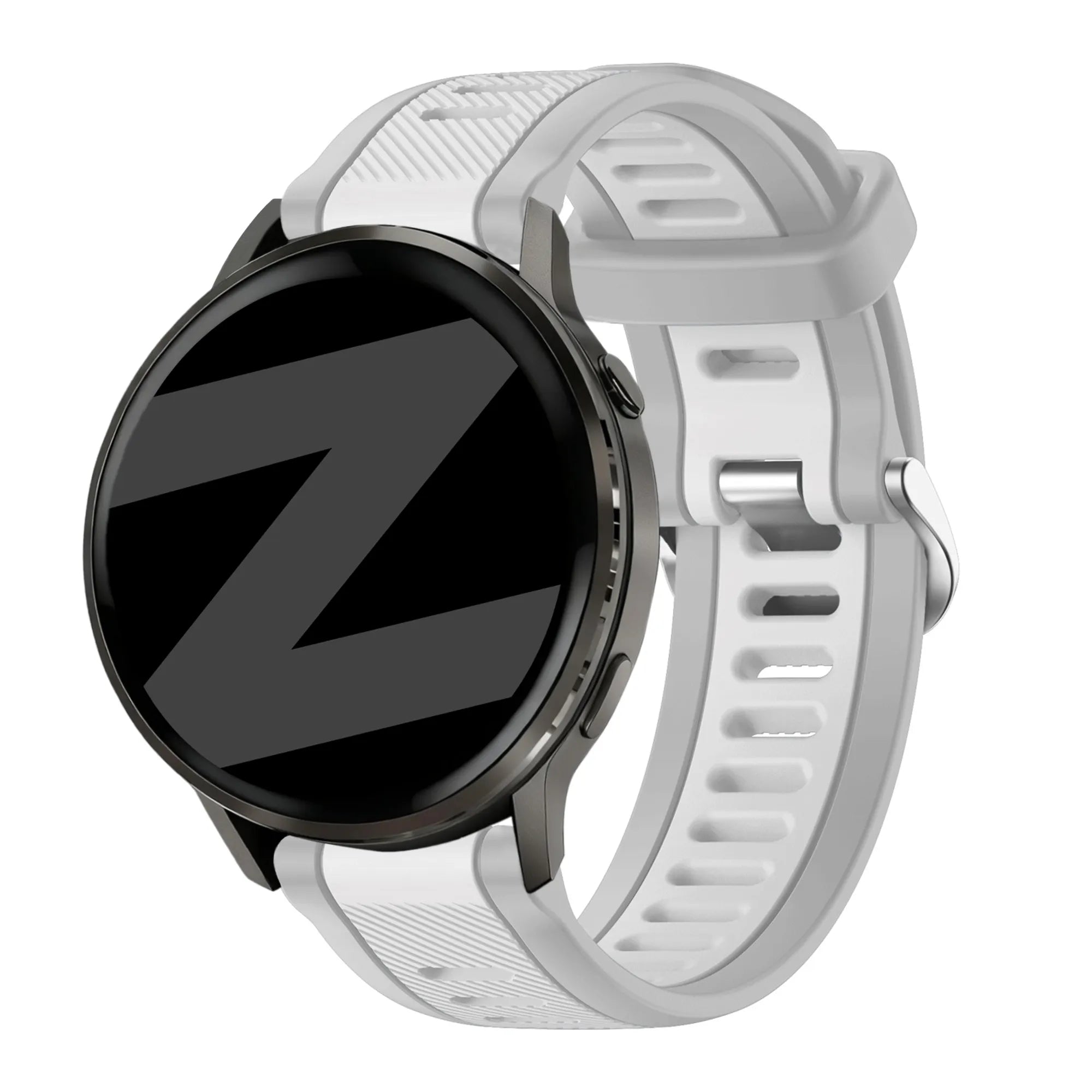 Bandz Garmin Forerunner 570 - 47mm Dual Buckled Sport Strap (Grey)