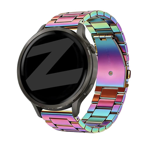Steel Strap 'Classic', on a watch, 3/4 rear view