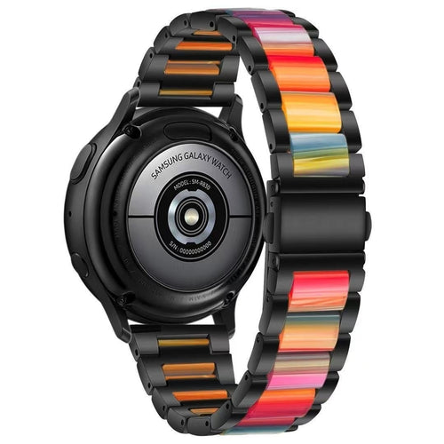 Steel Resin Strap, on a watch, 3/4 rear view