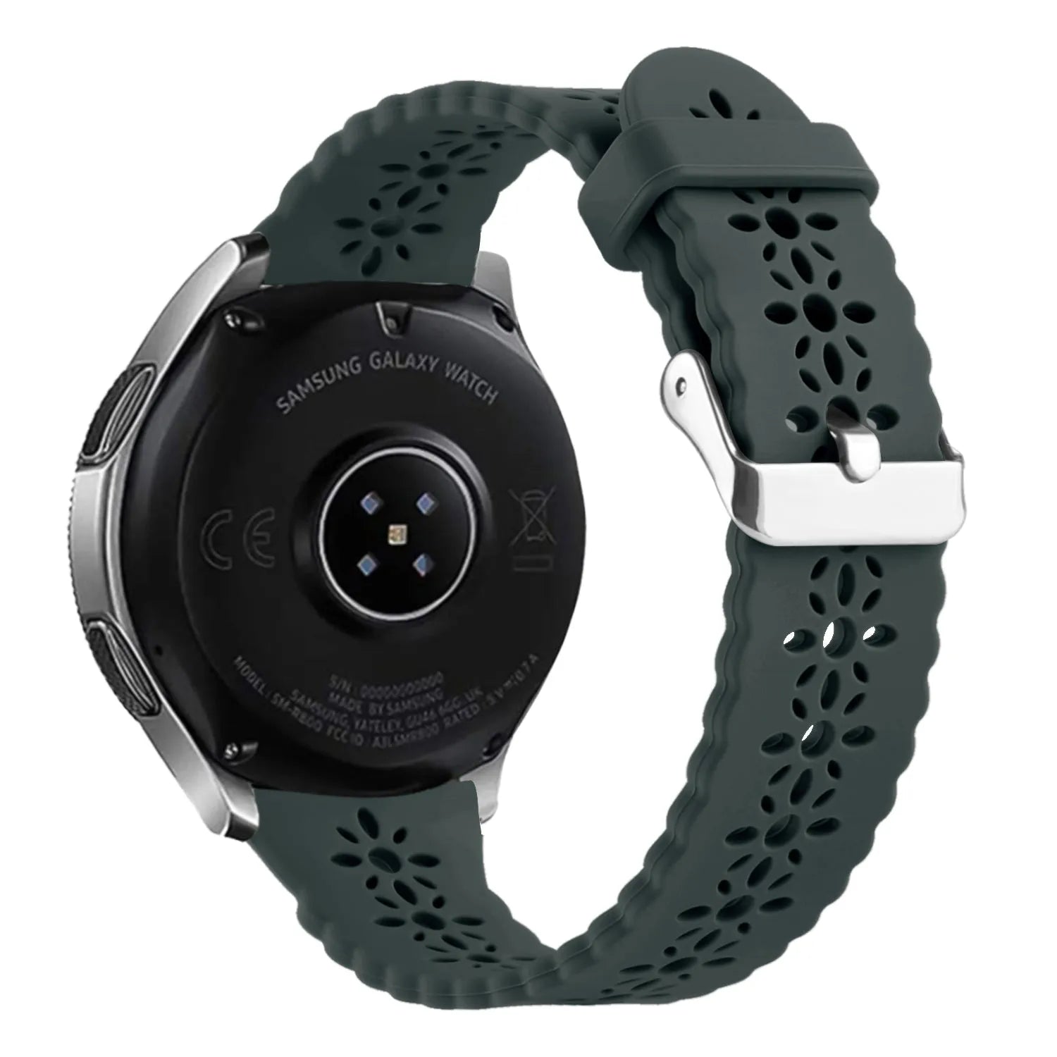 Coros Apex 2 Patterned Silicone Strap (Viridian)