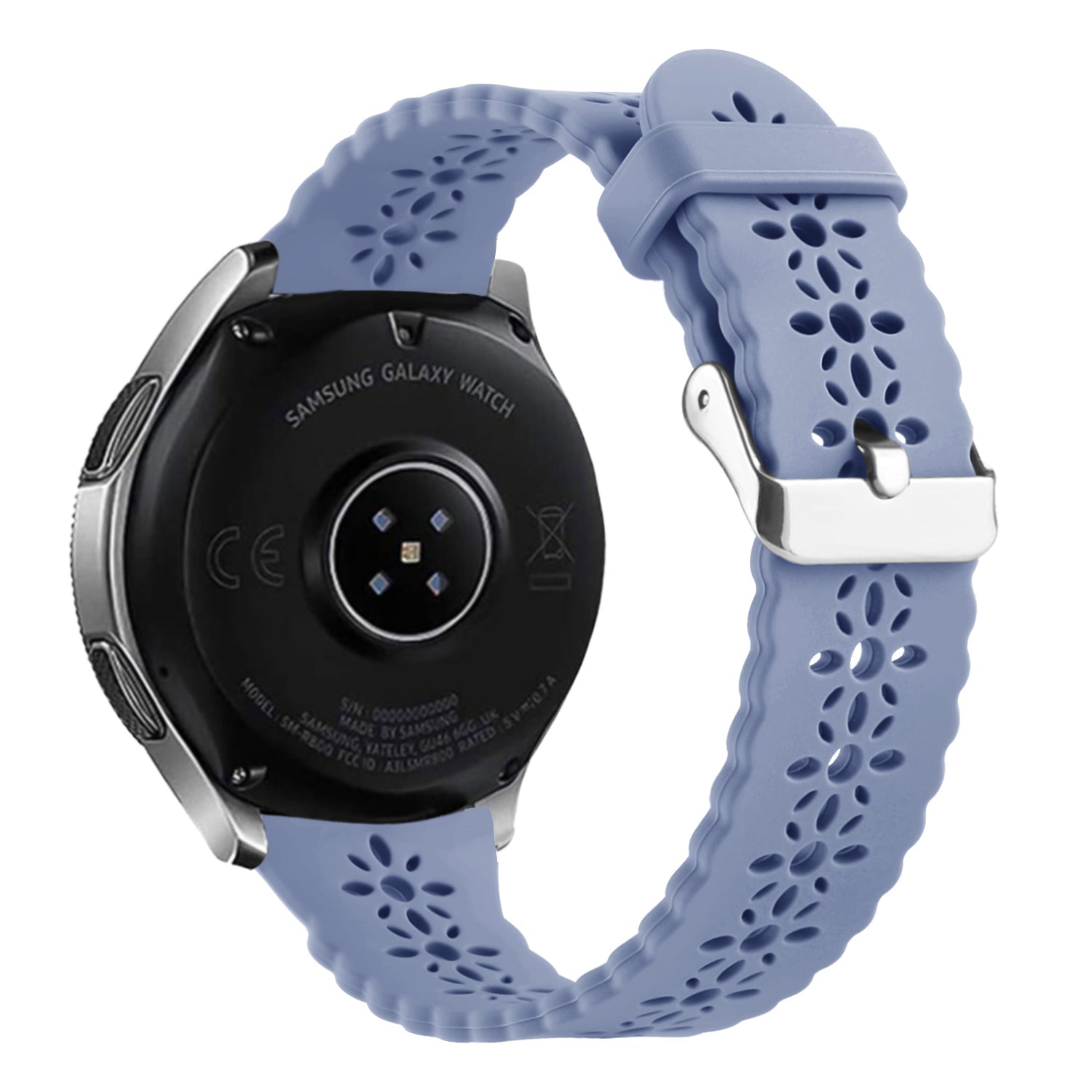 Withings Steel HR Sport Patterned Silicone Strap (Lavender Grey)
