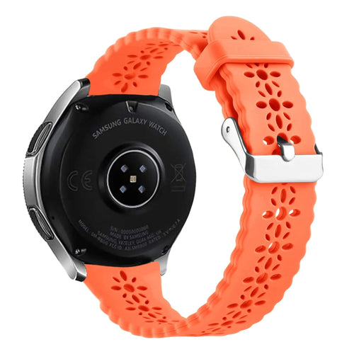 Coros Apex 42mm Patterned Silicone Strap (Orange)