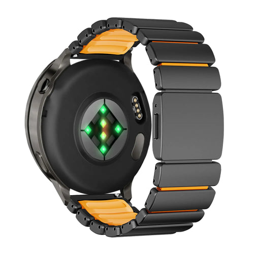 Bandz Huawei Watch Ultimate Titanium Strap 'Hybrid' (Black/Orange)