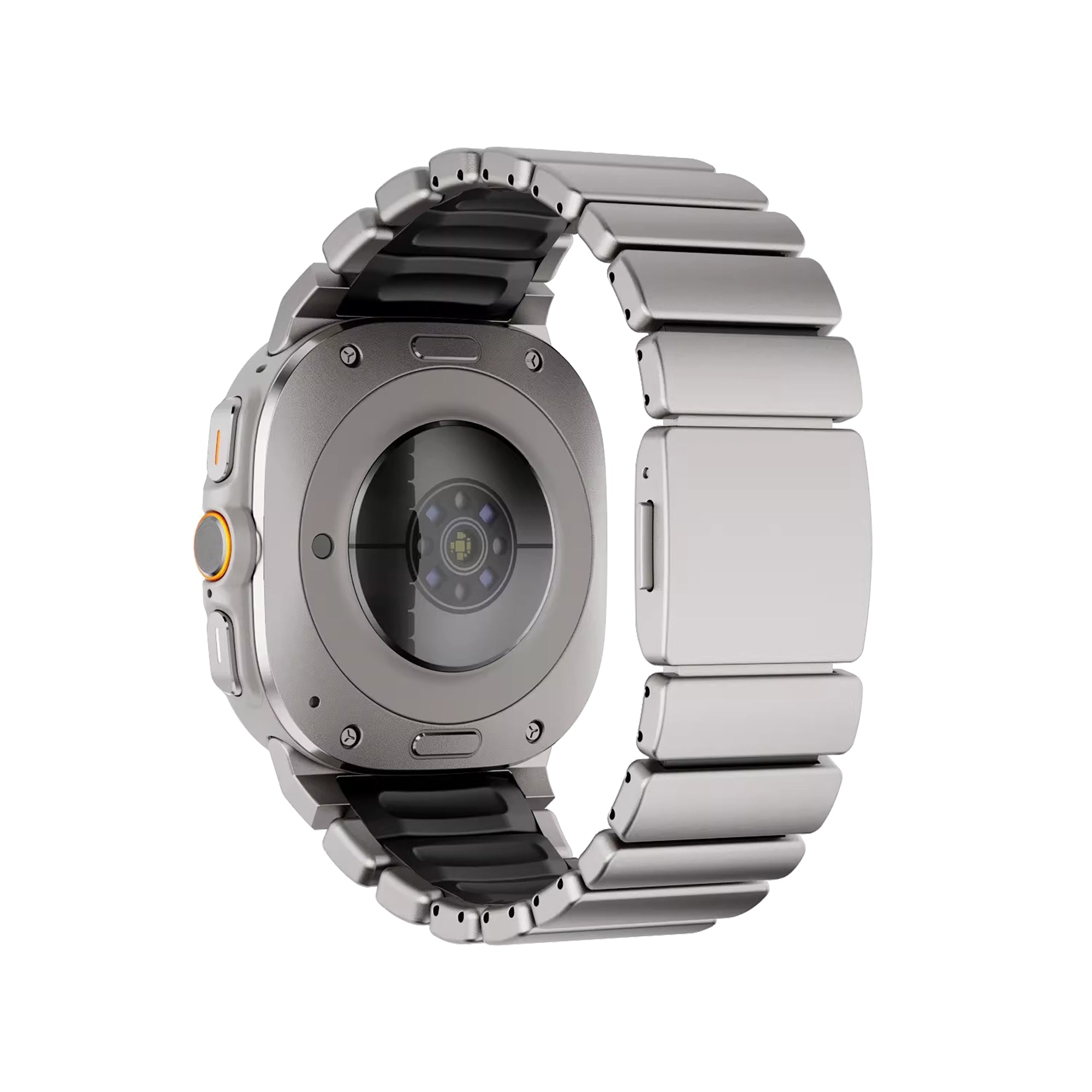 Samsung Galaxy Watch Ultra 2 Titanium Strap 'Hybrid' - Titanium/Black