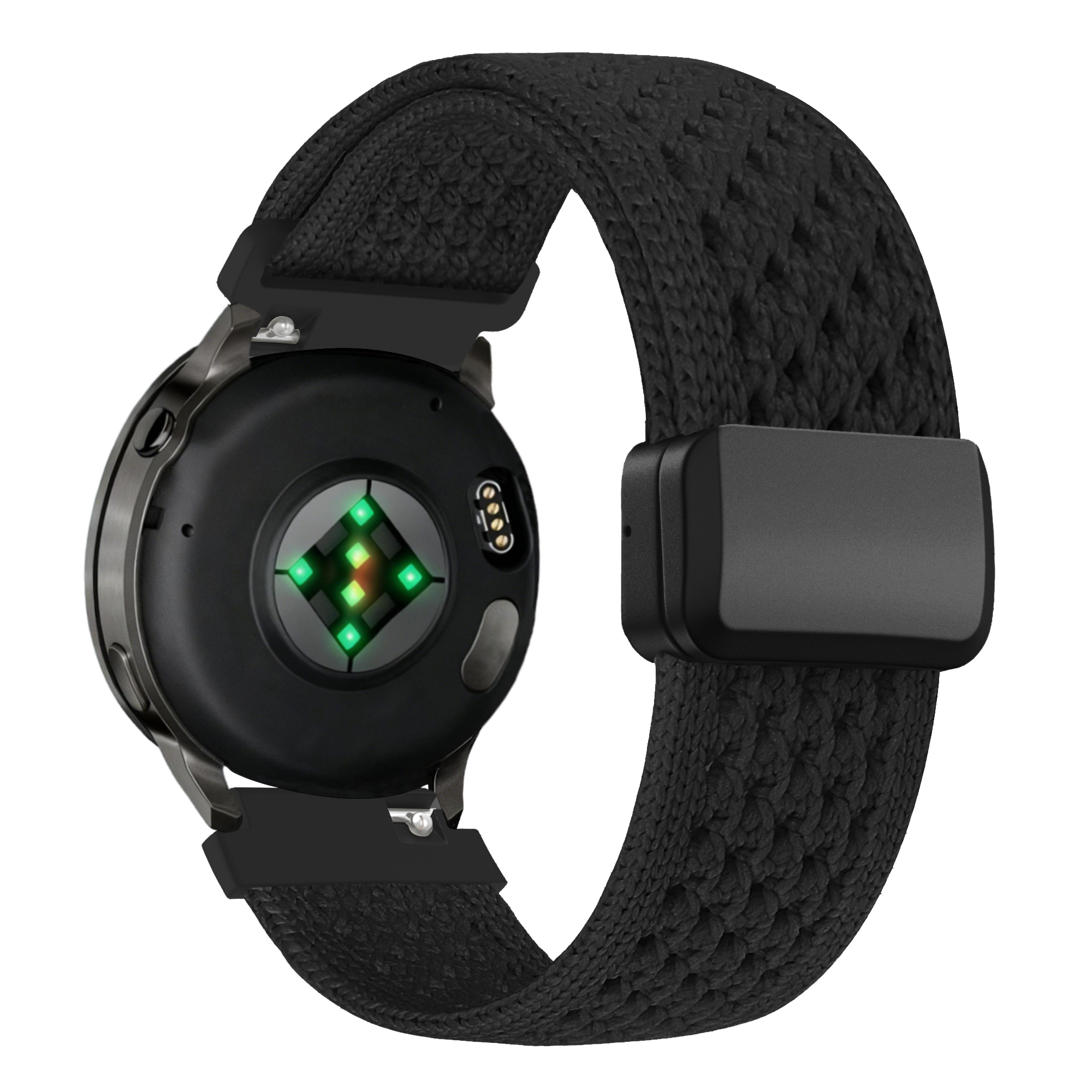Bandz Withings ScanWatch Light Vintage Nylon Strap (Black)