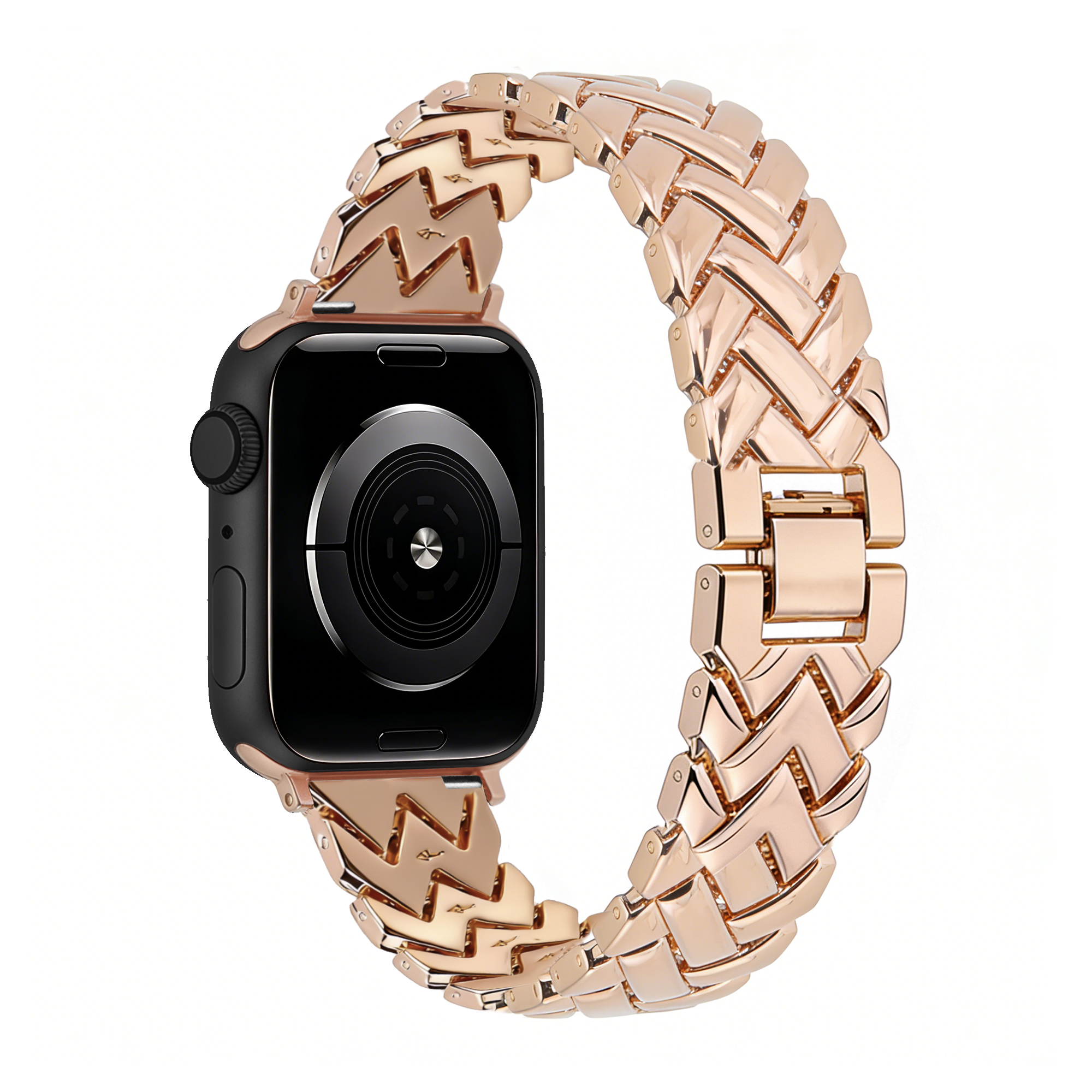 Bandz Apple Watch Metal Strap 'V-Type' (Rose Gold)