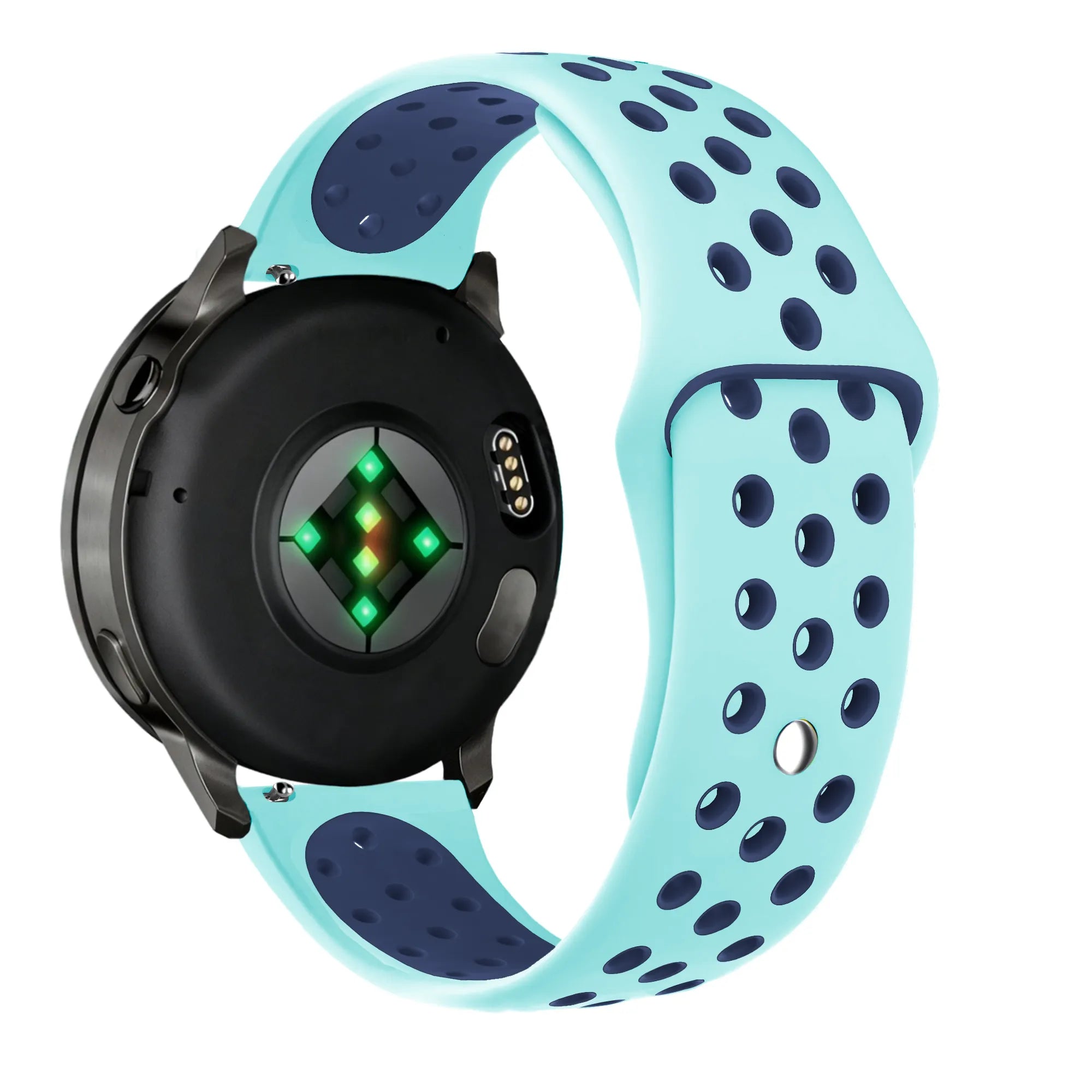 Bandz Garmin Forerunner 570 - 42mm Sport Strap 'Deluxe' (Aqua/Blue)
