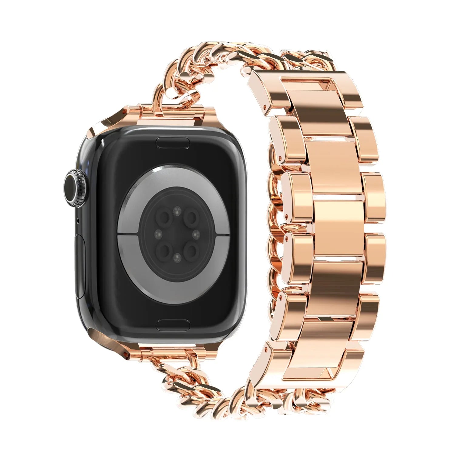 Bandz Apple Watch Steel Strap 'Double Tour' (Rose Gold)