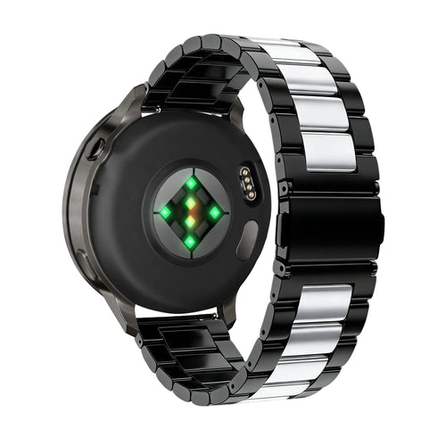 Bandz Garmin Forerunner 255 Steel Strap 'Classic' (Black/Silver)