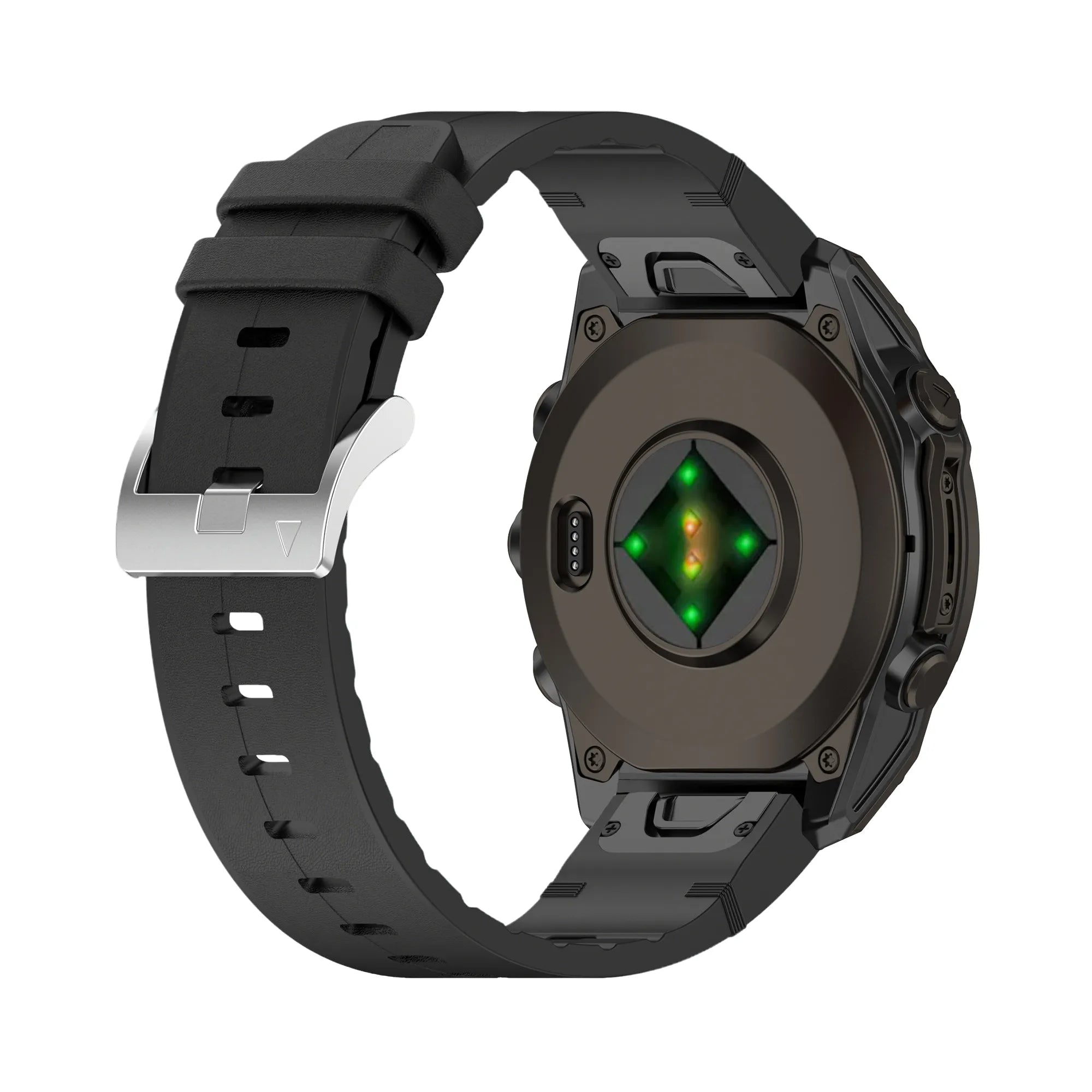 Garmin Instinct E - 40mm Leather Hybrid Strap (Black)
