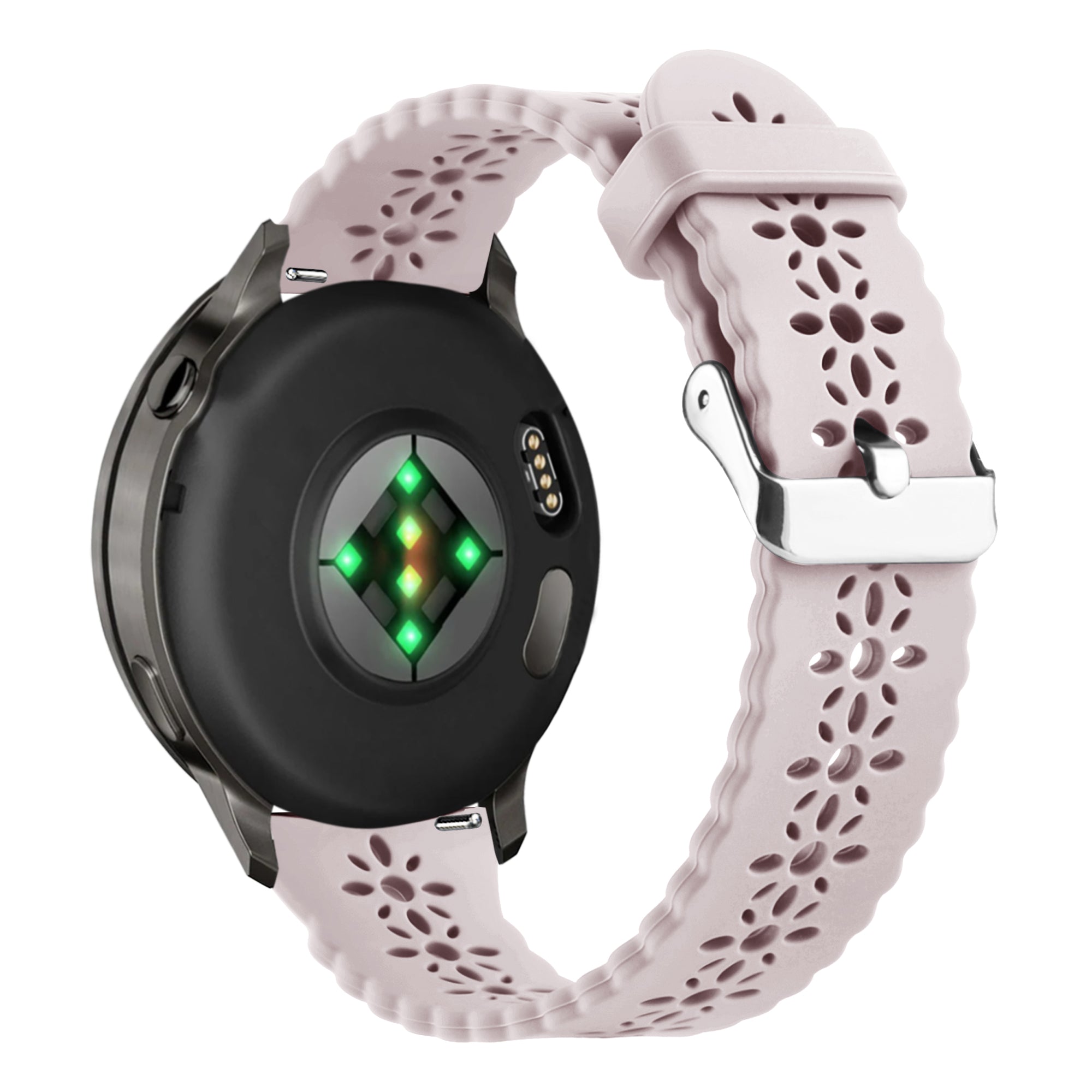 Bandz Garmin Vivomove 3 Silicone Strap 'Lace' (Pink)