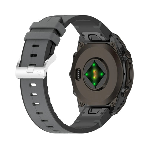 Garmin Quatix 3 / 6x / 7x Solar Leather Hybrid Strap (Grey)