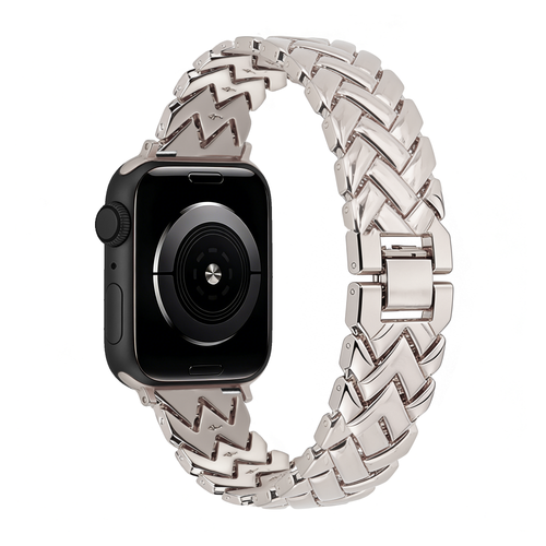 Bandz Apple Watch Metal Strap 'V-Type' (Starlight)