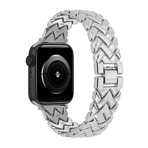 Bandz Apple Watch Metal Strap 'V-Type' (Silver)