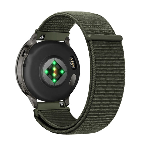 Bandz Garmin Venu 3s Nylon Loop Strap (Dark Green)