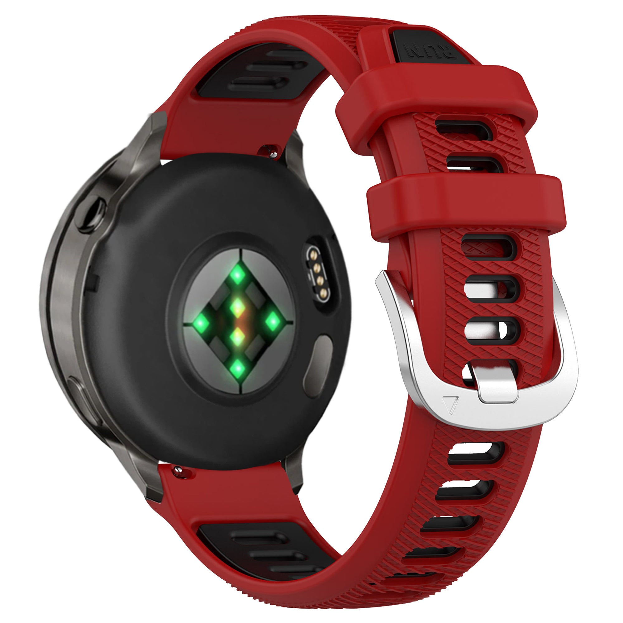 Bandz Garmin Vivoactive 4s Sport Strap with Buckle (Red/Black)