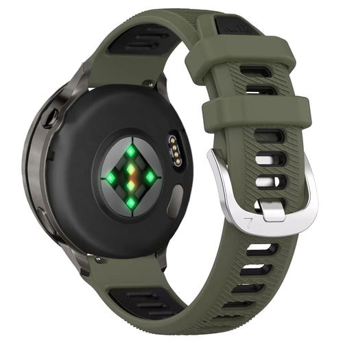 Bandz Garmin Vivoactive 4s Sport Strap with Buckle (Olive Green/Black)