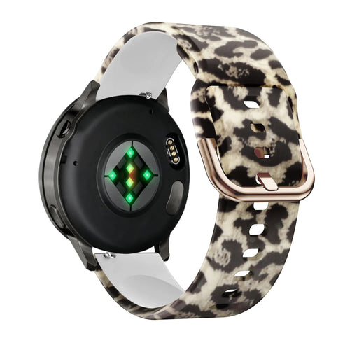 Silicone Strap, on a watch, 3/4 rear view