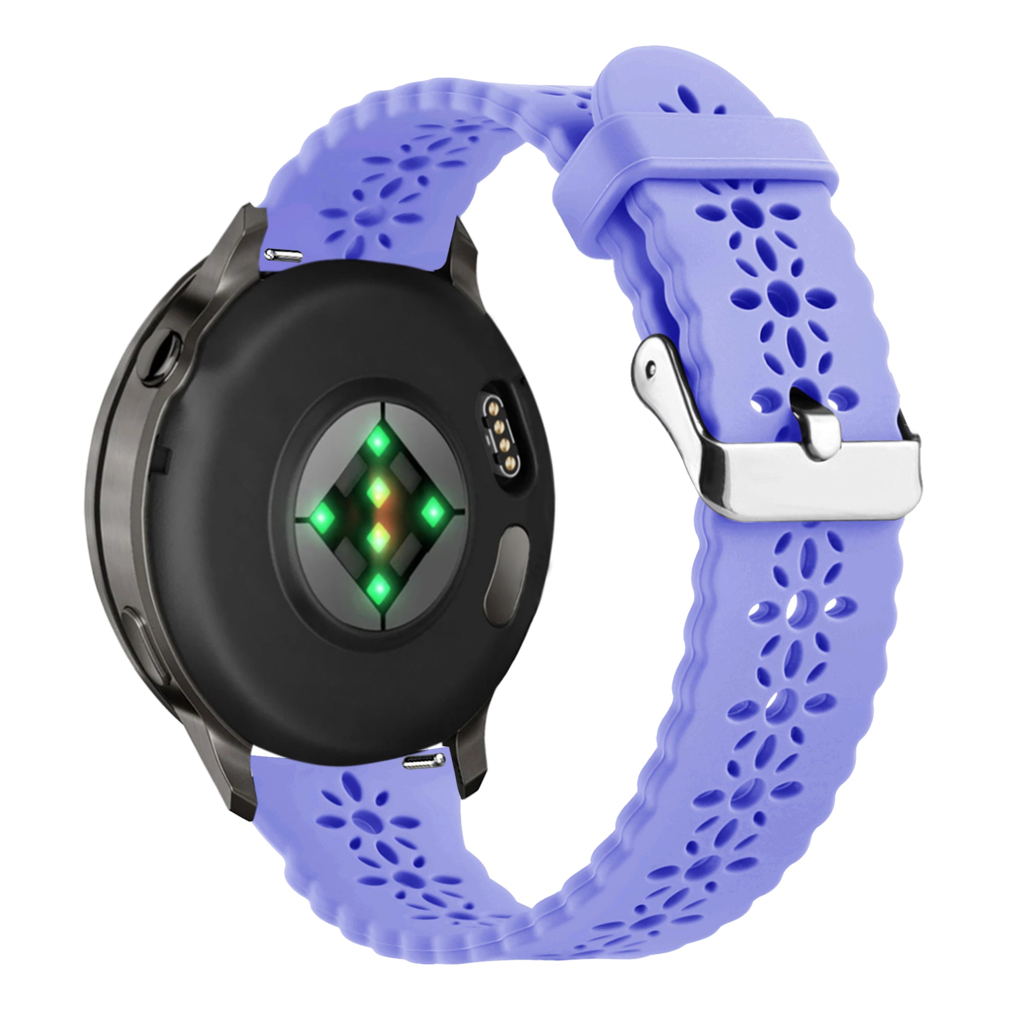 Bandz Garmin Vivoactive 5 Silicone Strap 'Lace' (Light Purple)